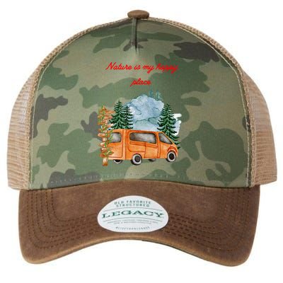 Nature Is My Happy Place Legacy Tie Dye Trucker Hat
