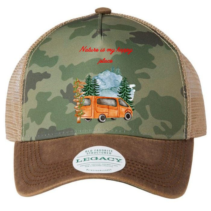 Nature Is My Happy Place Legacy Tie Dye Trucker Hat