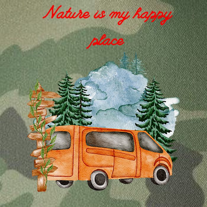 Nature Is My Happy Place Legacy Tie Dye Trucker Hat