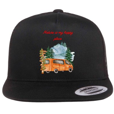 Nature Is My Happy Place Flatbill Hat