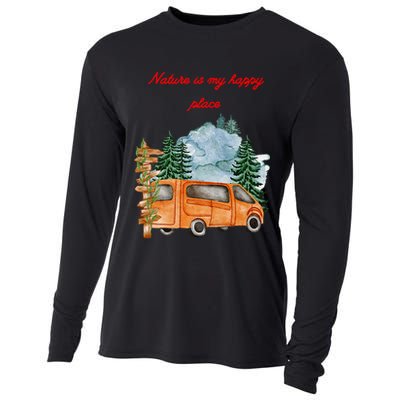 Nature Is My Happy Place Cooling Performance Long Sleeve Crew