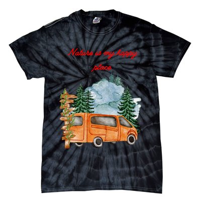 Nature Is My Happy Place Tie-Dye T-Shirt