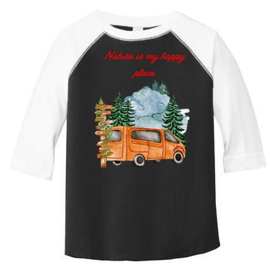Nature Is My Happy Place Toddler Fine Jersey T-Shirt