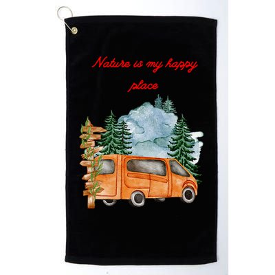 Nature Is My Happy Place Golf Towel