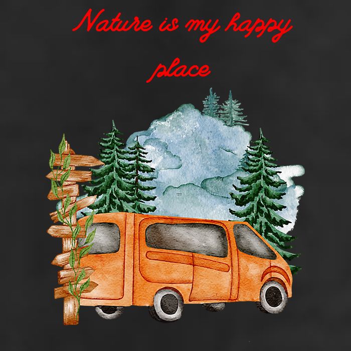 Nature Is My Happy Place Golf Towel