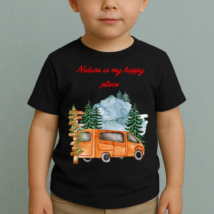 Nature Is My Happy Place Toddler T-Shirt