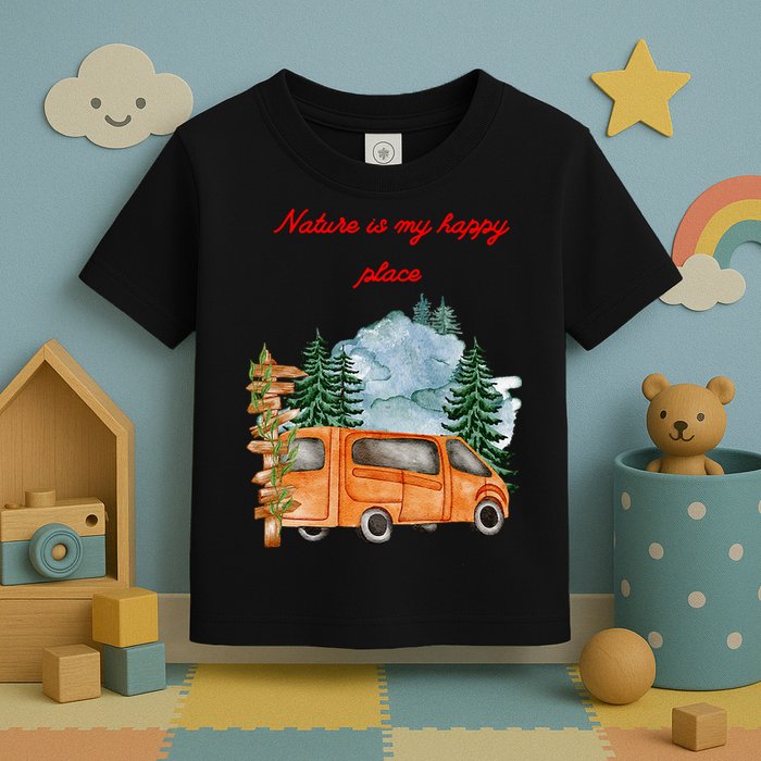 Nature Is My Happy Place Toddler T-Shirt