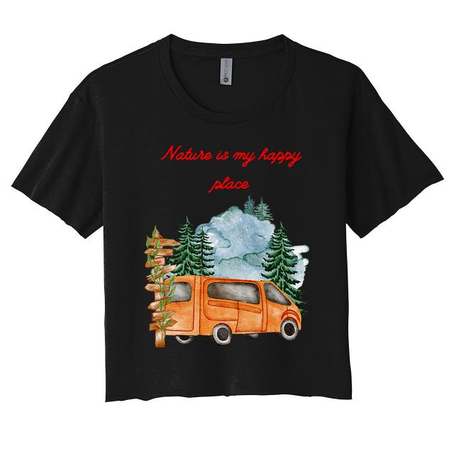 Nature Is My Happy Place Crop Top
