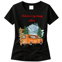 Nature Is My Happy Place Womens T-Shirt