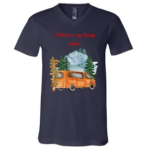 Nature Is My Happy Place V-Neck T-Shirt