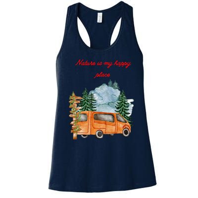 Nature Is My Happy Place Women's Racerback Tank