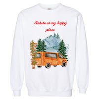 Nature Is My Happy Place Garment-Dyed Sweatshirt