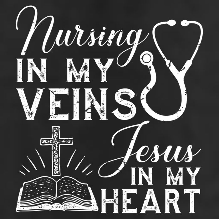 Nursing In My Veins Jesus In My Heart Nurse Gift 11oz C Handle Ceramic Mug