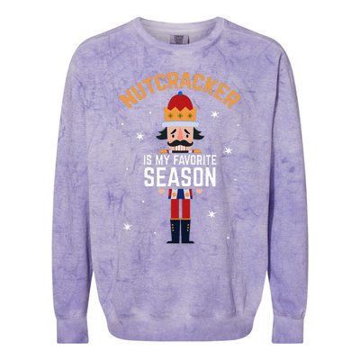 Nutcracker Is My Favorite Season Nutcracker Colorblast Crewneck Sweatshirt