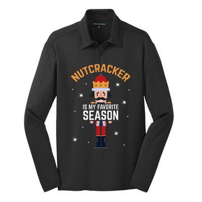 Nutcracker Is My Favorite Season Nutcracker Silk Touch Performance Long Sleeve Polo