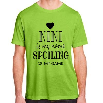 Nini Is My Name Funny Nini Graphic Funny Gift For Nini Grandma Gift Adult ChromaSoft Performance T-Shirt