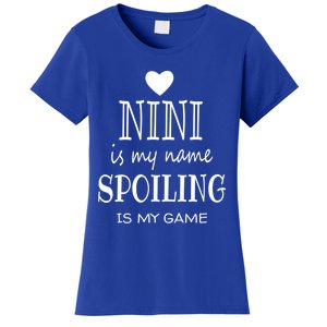 Nini Is My Name Funny Nini Graphic Funny Gift For Nini Grandma Gift Women's T-Shirt