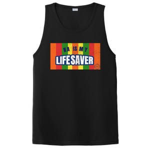 Na Is My Lifesaver Pop Art Narcotics Anonymous Aa Funny Gift PosiCharge Competitor Tank