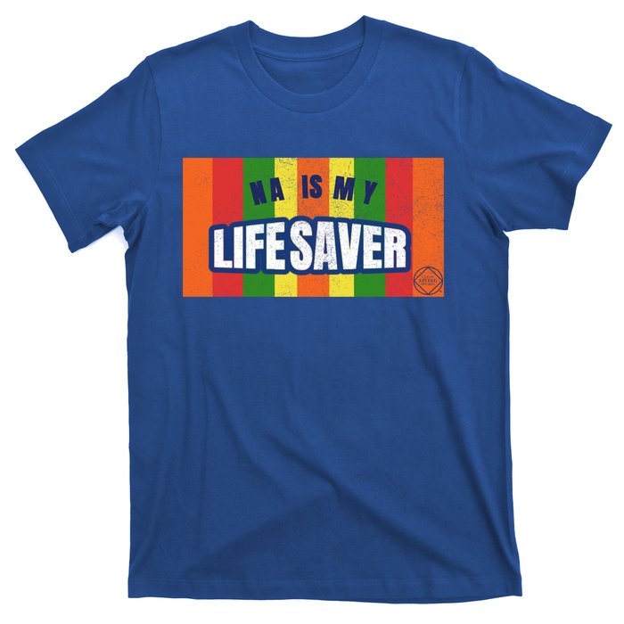 Na Is My Lifesaver Pop Art Narcotics Anonymous Aa Funny Gift T-Shirt