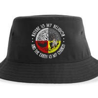 Nature is My Religion and The Earth is My Church Sustainable Bucket Hat