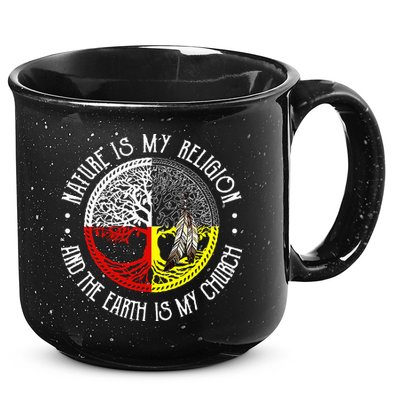 Nature is My Religion and The Earth is My Church 15oz Campfire Ceramic Mug