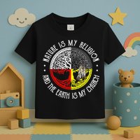 Nature is My Religion and The Earth is My Church Toddler T-Shirt