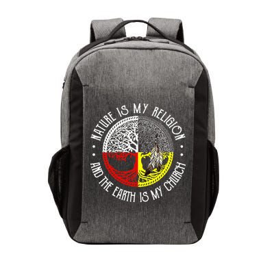Nature is My Religion and The Earth is My Church Vector Backpack