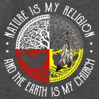 Nature is My Religion and The Earth is My Church Vector Backpack
