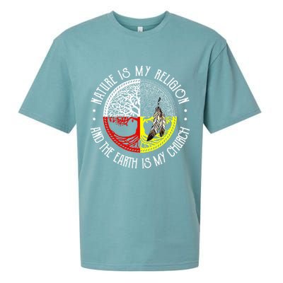 Nature is My Religion and The Earth is My Church Sueded Cloud Jersey T-Shirt