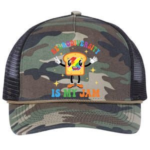 Neurodiversity Is MyJam Autism Awareness Special Education Retro Rope Trucker Hat Cap