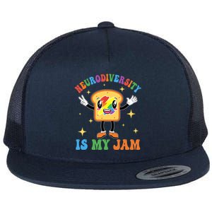 Neurodiversity Is MyJam Autism Awareness Special Education Flat Bill Trucker Hat