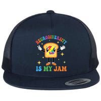 Neurodiversity Is MyJam Autism Awareness Special Education Flat Bill Trucker Hat