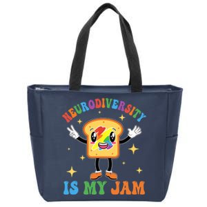 Neurodiversity Is MyJam Autism Awareness Special Education Zip Tote Bag