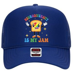 Neurodiversity Is MyJam Autism Awareness Special Education High Crown Mesh Back Trucker Hat