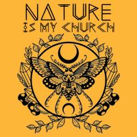 Nature Is My Church Moon Moth Witchcraft Wiccan Witch Sustainable Knit Beanie