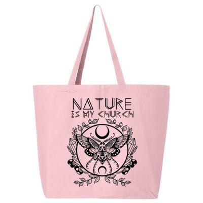Nature Is My Church Moon Moth Witchcraft Wiccan Witch 25L Jumbo Tote