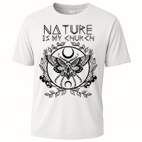 Nature Is My Church Moon Moth Witchcraft Wiccan Witch Performance Shirt