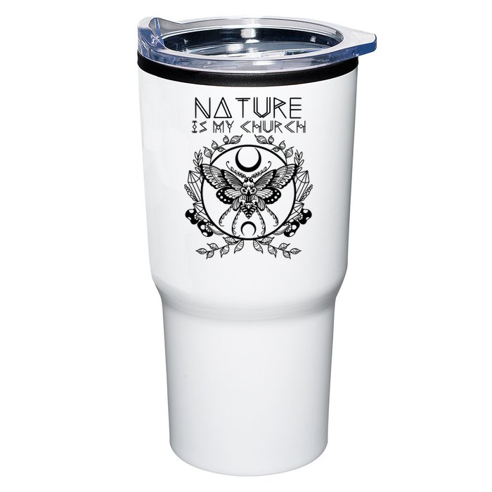 Nature Is My Church Moon Moth Witchcraft Wiccan Witch Tumbler