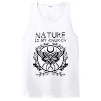 Nature Is My Church Moon Moth Witchcraft Wiccan Witch PosiCharge Competitor Tank
