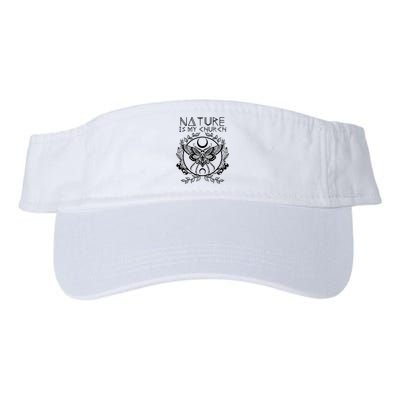 Nature Is My Church Moon Moth Witchcraft Wiccan Witch Visor