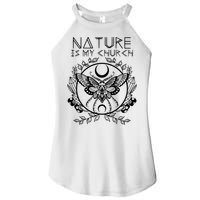 Nature Is My Church Moon Moth Witchcraft Wiccan Witch Women's Perfect Tri Rocker Tank