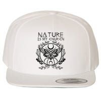 Nature Is My Church Moon Moth Witchcraft Wiccan Witch Wool Snapback Cap
