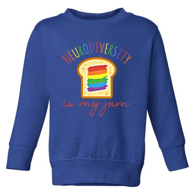 Neurodiversity Is My Jam Embrace Autism Awareness Acceptance Gift Toddler Sweatshirt