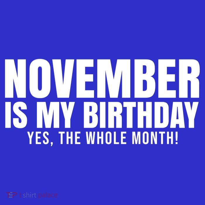 November Is My Birthday Yes The Whole Month Stripe Pom Pom Beanie
