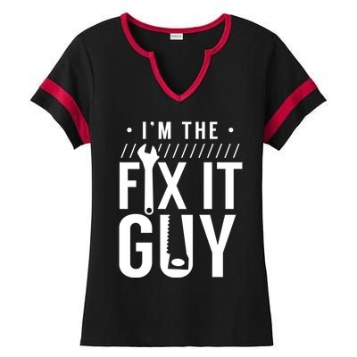 Name Is Mr Fix It Handy Hobbyist Diy Handy Tinkerer Gift Ladies Halftime Notch Neck Tee