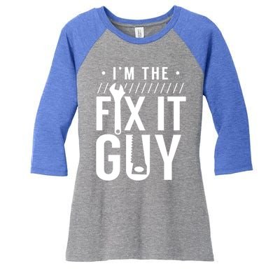 Name Is Mr Fix It Handy Hobbyist Diy Handy Tinkerer Gift Women's Tri-Blend 3/4-Sleeve Raglan Shirt