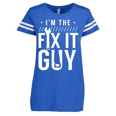 Name Is Mr Fix It Handy Hobbyist Diy Handy Tinkerer Gift Enza Ladies Jersey Football T-Shirt