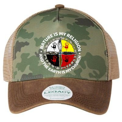 Nature Is My Religion And The Earth Is My Church Legacy Tie Dye Trucker Hat