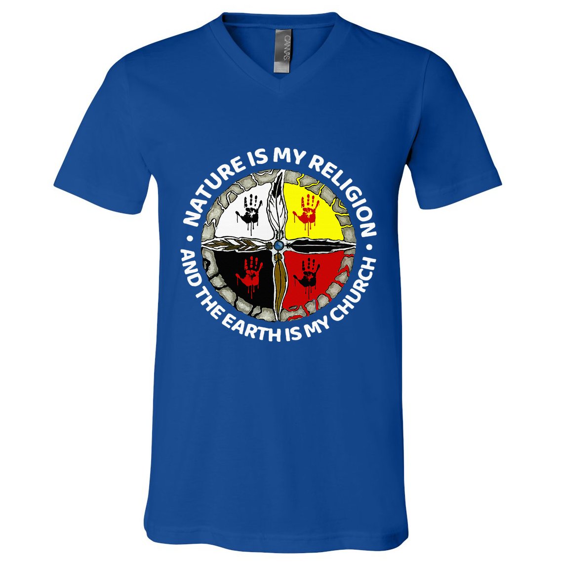 Nature Is My Religion And The Earth Is My Church V-Neck T-Shirt