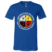 Nature Is My Religion And The Earth Is My Church V-Neck T-Shirt